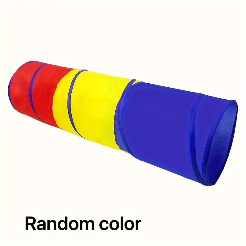 Tunel colorat pentru târâre pentru copii - pentru joacă activă și antrenament senzorial