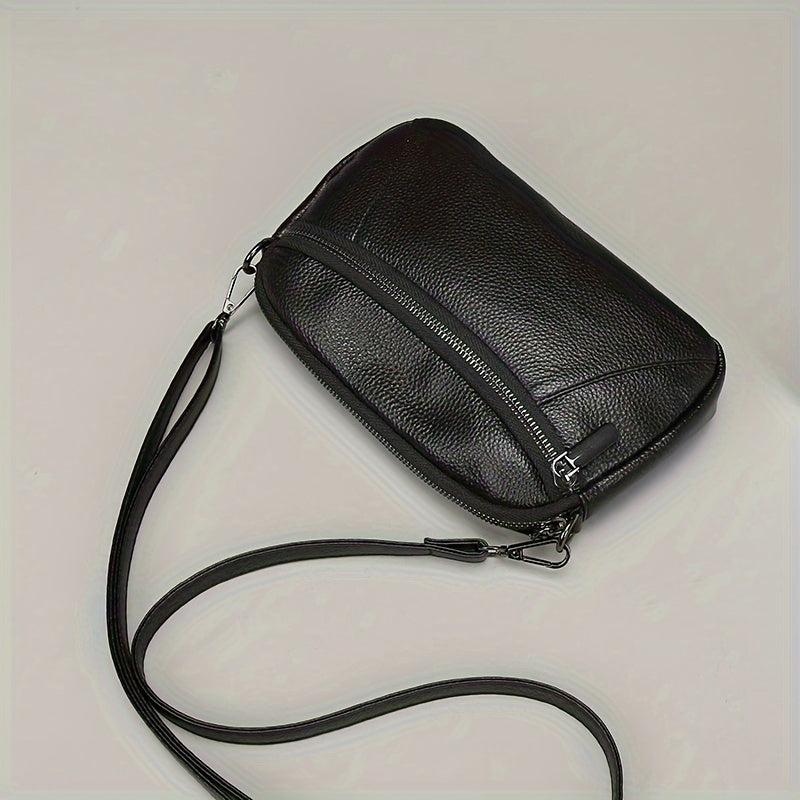 Klasyczna Chic Skórzana Torebka Przez Ramię – Ponadczasowa i Funkcjonalna