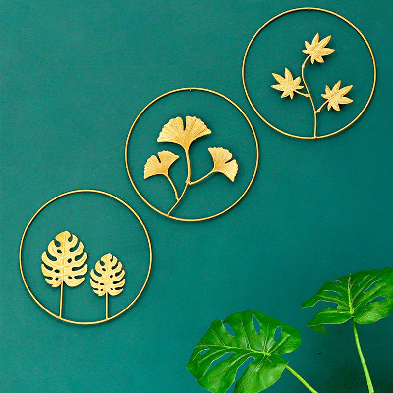 LuxiLeaf - Złota Dekoracja Ścienna