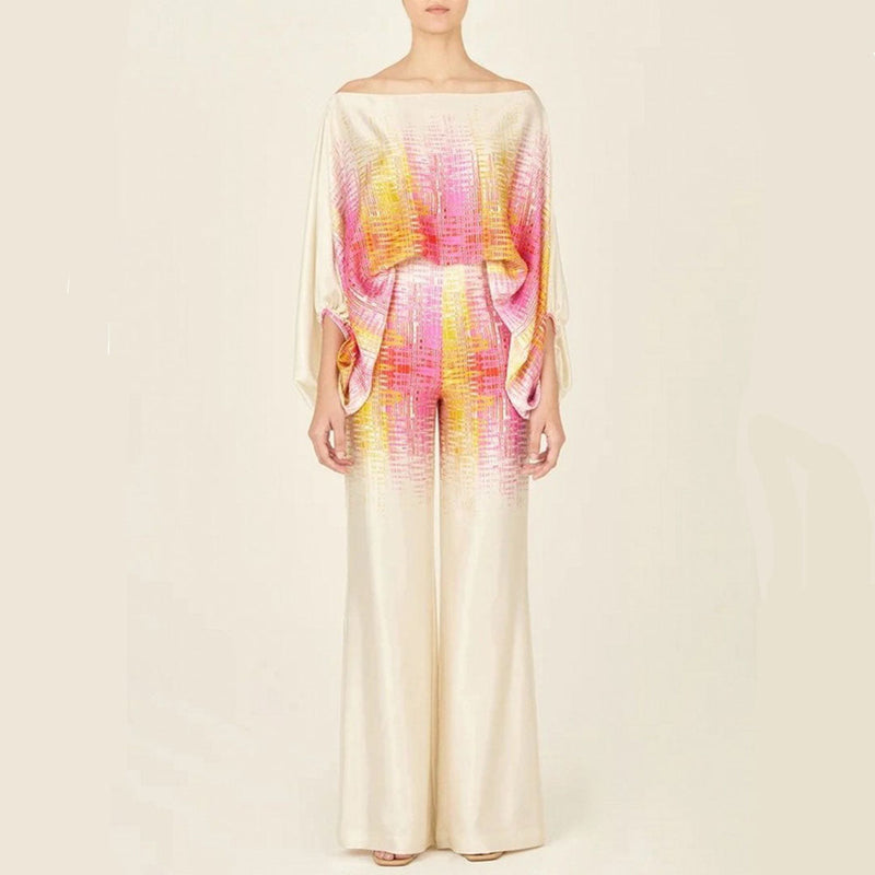 Elegancki Dwuczęściowy Zestaw Satynowy dla Kobiet – Kobiecy i Elegancki