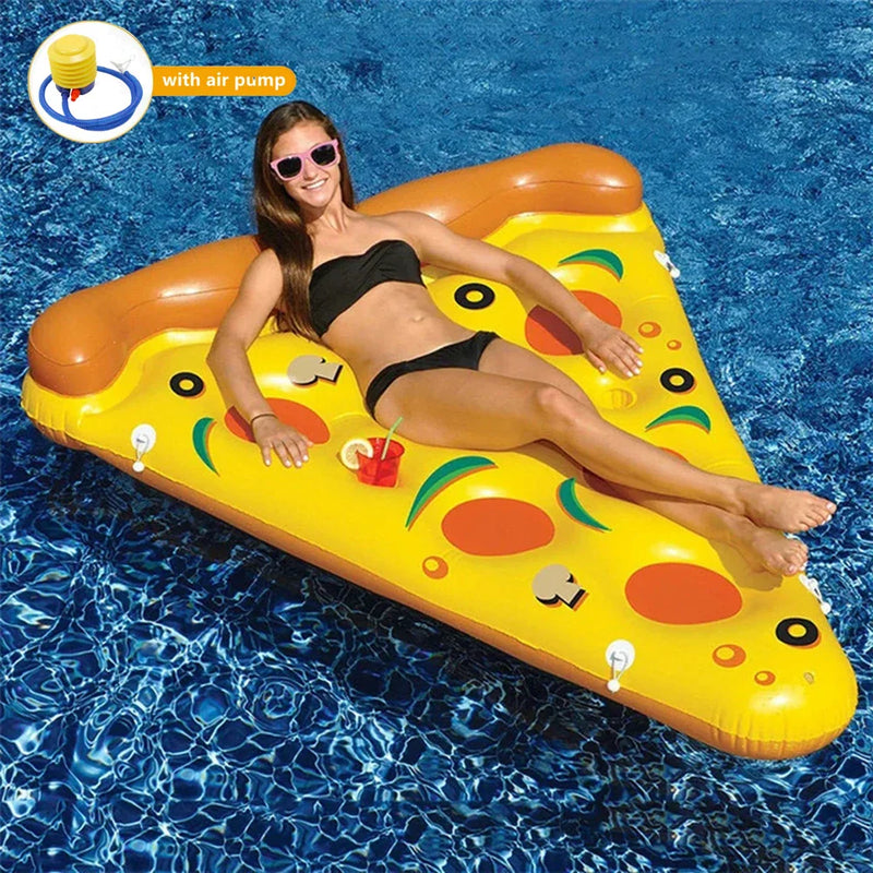 Gigantikus Pizza Medence Szőnyeg – Pihenés és Élvezet Stílusban