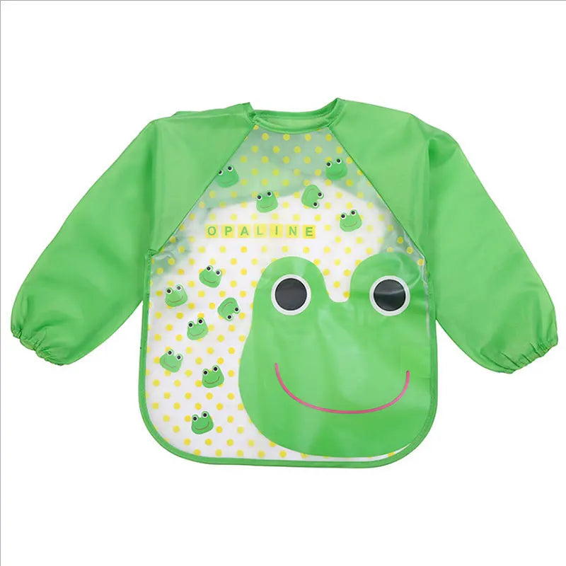 Mila Ochronny Șorț pentru Copii - Mâneci Lungii Impermeabile pentru Mâncare și Pictură