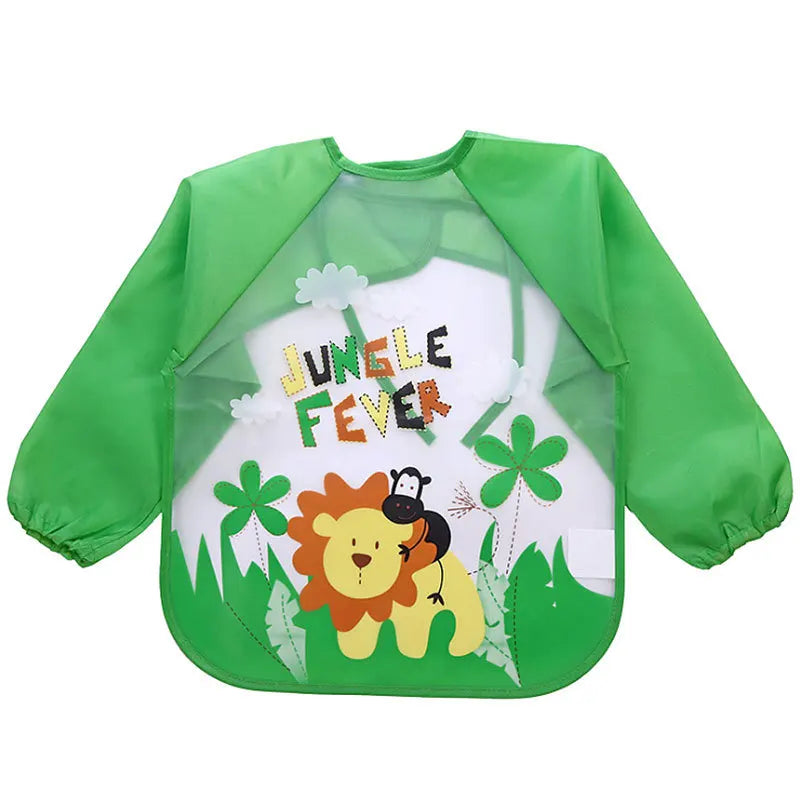 Mila Ochronny Șorț pentru Copii - Mâneci Lungii Impermeabile pentru Mâncare și Pictură