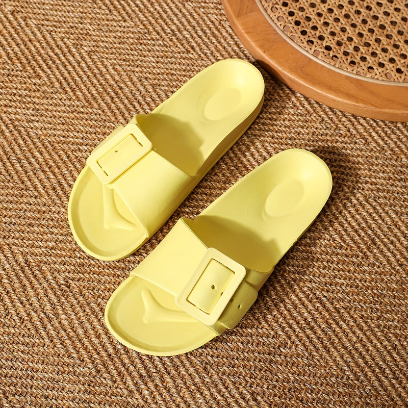 Papuci de damă cu închidere reglabilă cu clips – ușori și amortizanți