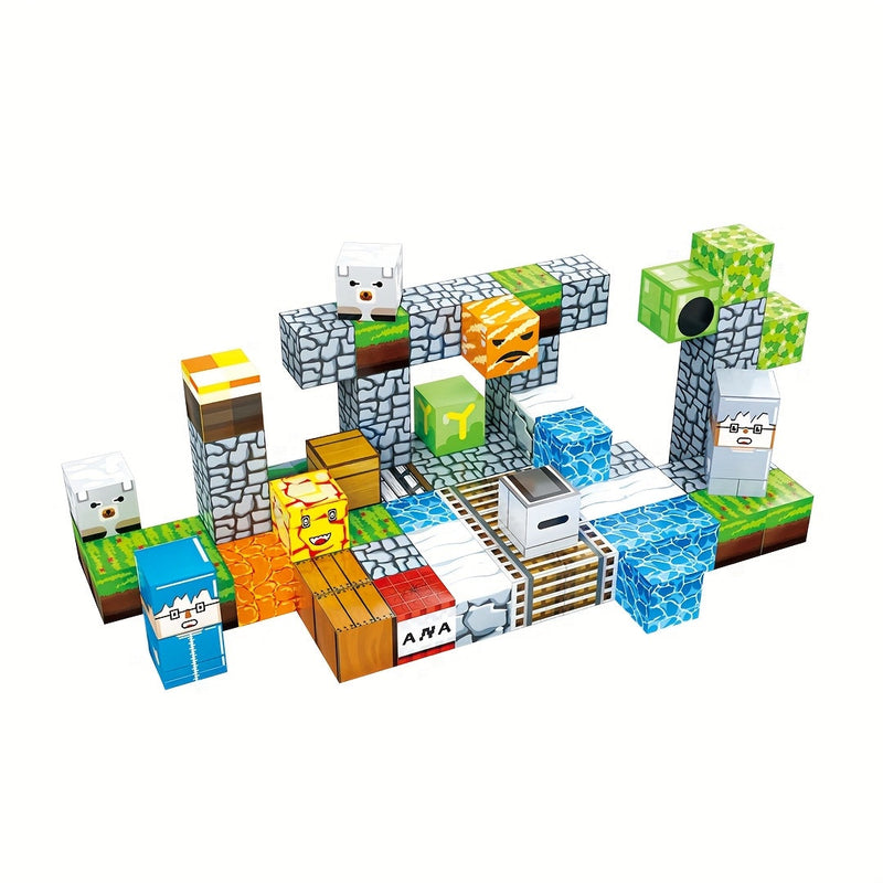 Magnetyczny Zestaw Klocków - Kreatywne i Edukacyjne Budowanie dla Dzieci