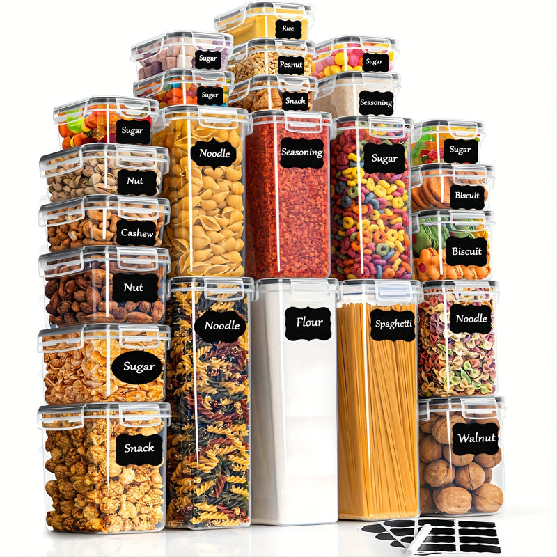 24-elementowy zestaw do przechowywania w kuchni – Praktyczny i Przejrzysty