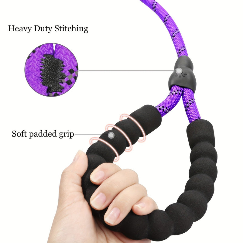 Visszaverő kutyapóráz párnázott fogantyúval – állítható és tartós minden kutyának