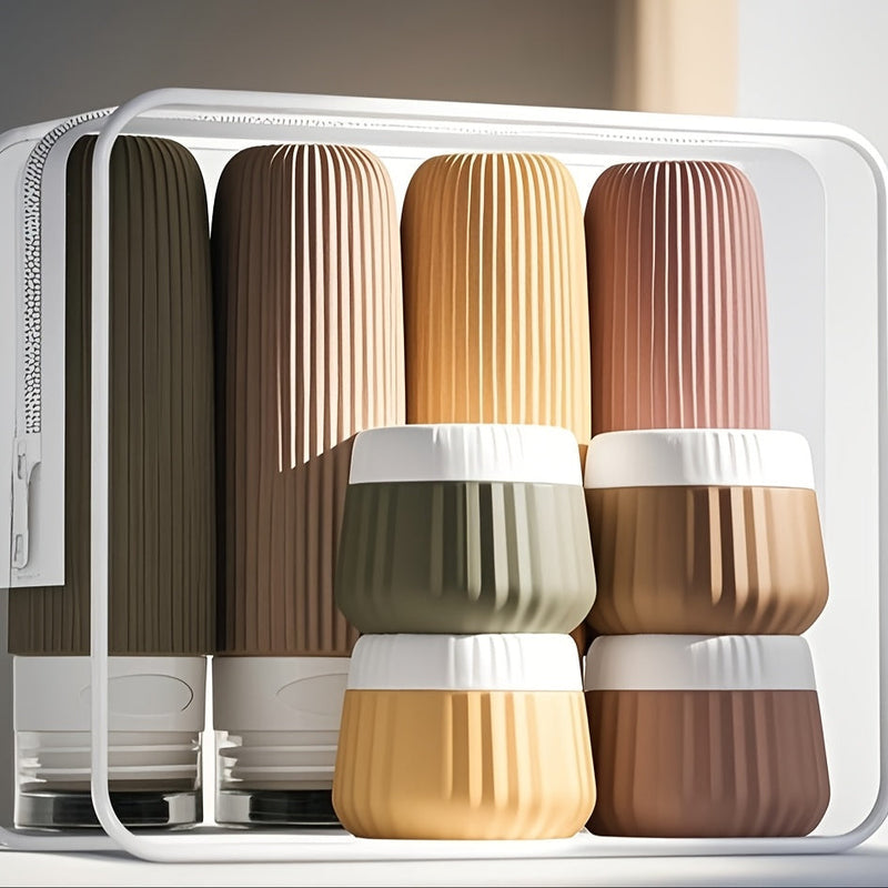 Praktyczny Zestaw Butelek Podróżnych – Bezpieczny i Wygodny w Podróży