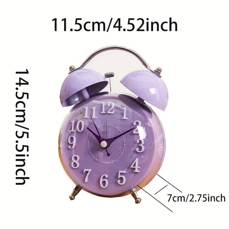 Luksusowy Budzik z Nocnym Oświetleniem – Obrotowy Wyświetlacz i Głośny Dźwięk Dzwonka dla Efektywnego Doświadczenia Budzenia