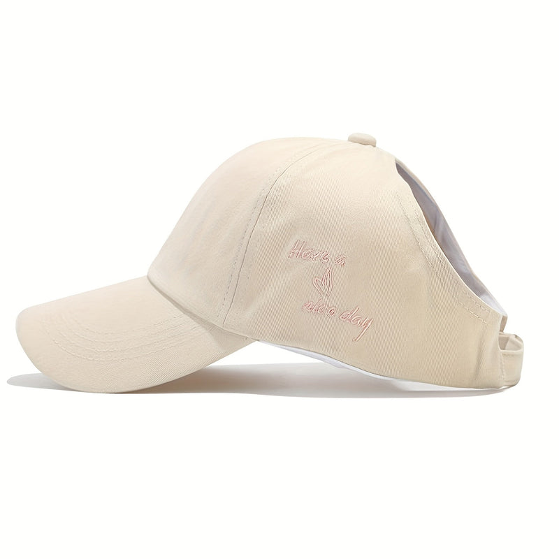 Șapcă de baseball pentru femei cu deschidere pentru coadă de cal – ușoară și ventilată