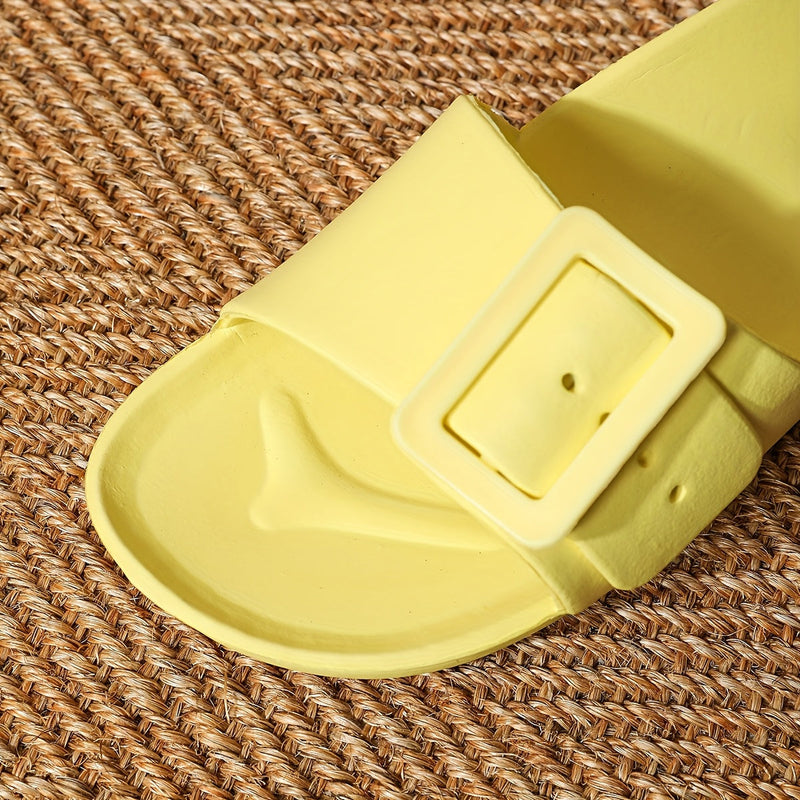 Papuci de damă cu închidere reglabilă cu clips – ușori și amortizanți