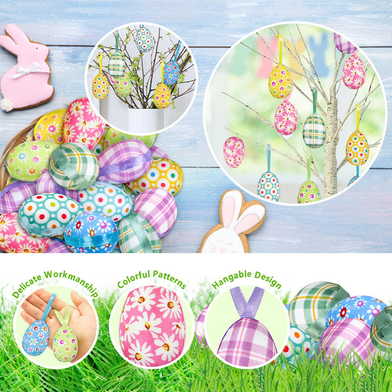 24 darab színes tojás – Ideális húsvéti és tavaszi dekorációkhoz és ünnepségekhez
