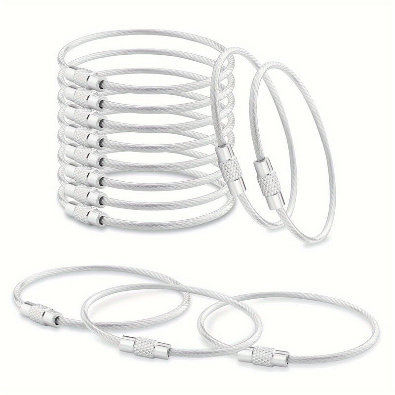 Set de brelocuri din oțel – Brelocuri rezistente pentru chei pentru călătorii și activități în aer liber