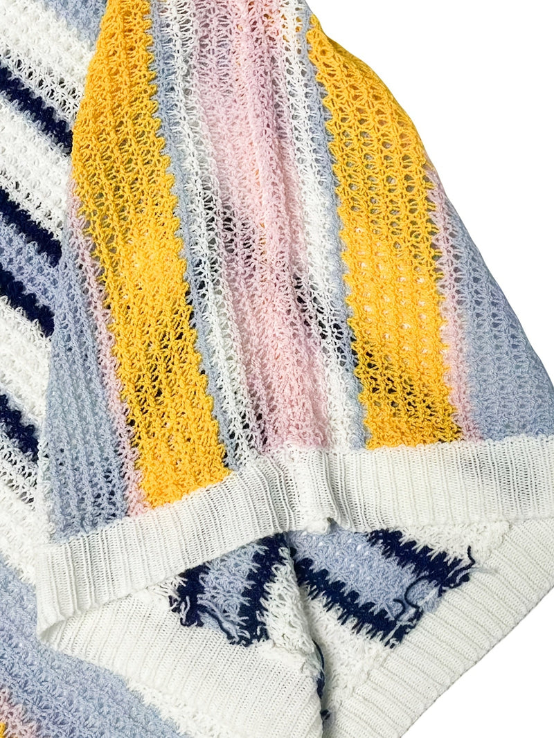 Casualowy Dziany Sweter w Paski – Wygodny i Przewiewny