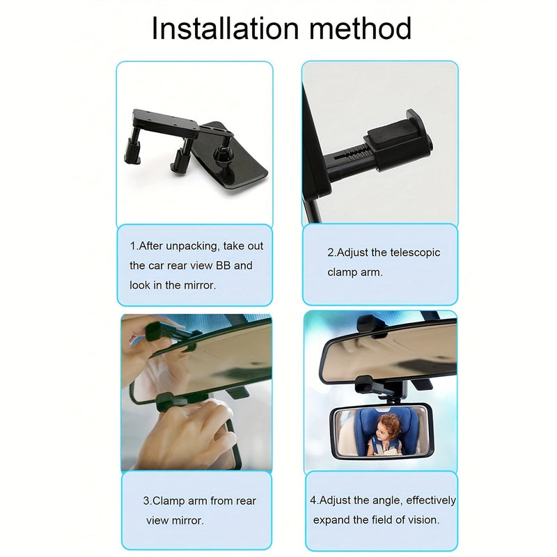 Lusterko wsteczne do samochodu - Lusterko obserwacyjne dla fotelików dziecięcych i widoku z tyłu