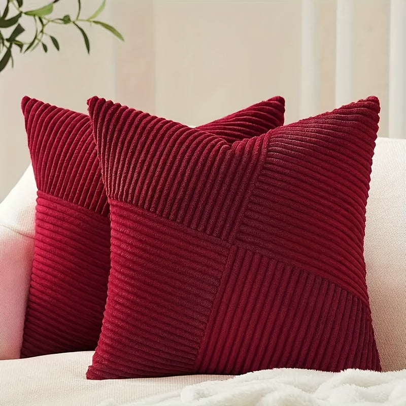 Perne boho din catifea în 2 piese – moi și stilate pentru canapea și pat