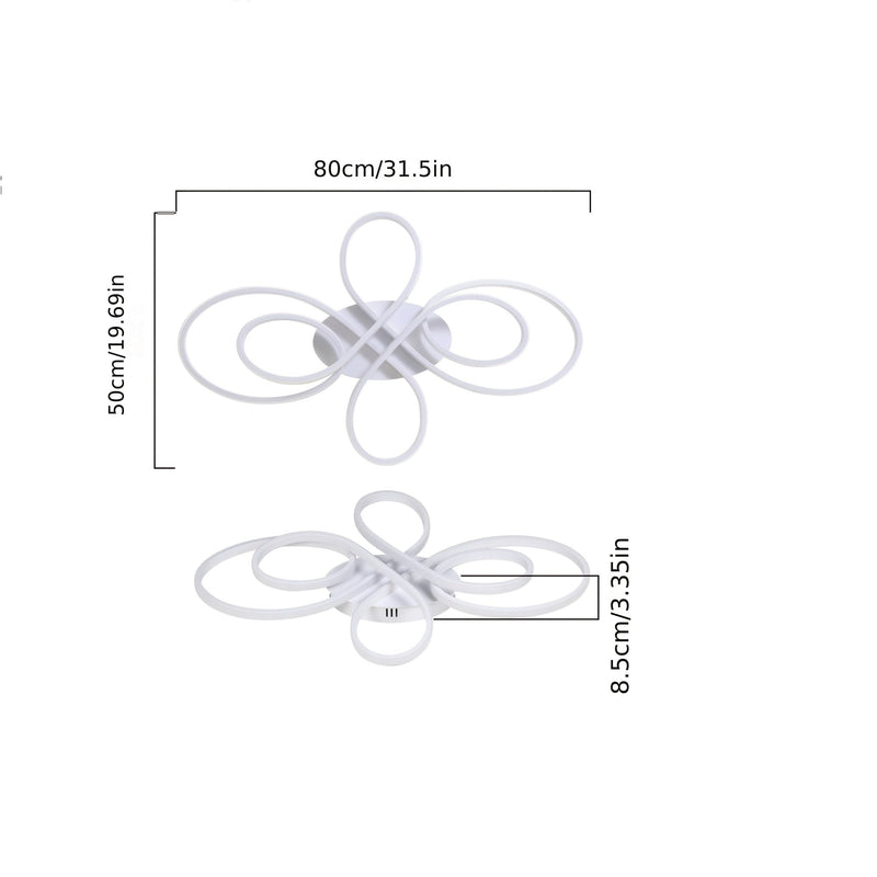 Lampa sufitowa LED 90W – Duża średnica i ściemniana