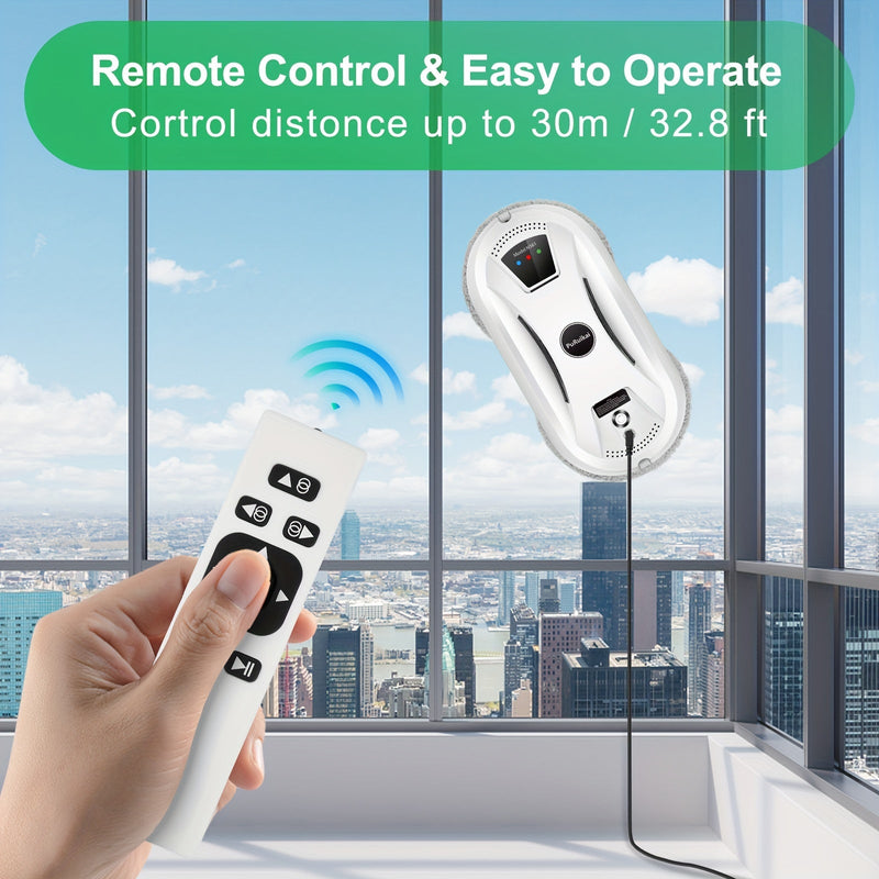 Curățător complet automat de ferestre – Spălător inteligent de sticlă cu telecomandă pentru curățare eficientă