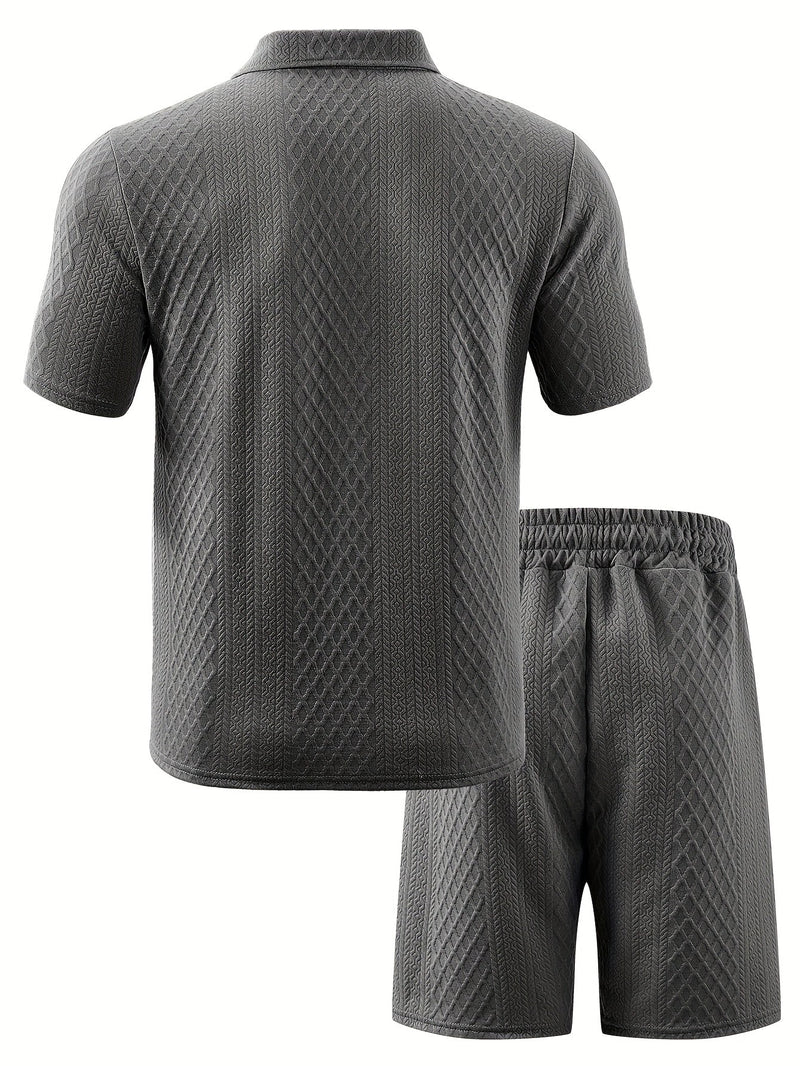 Set masculin stilat din jacquard – confortabil și la modă