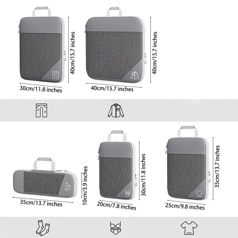 Zestaw Organizerów Bagażu – Kompaktowy i Praktyczny w Podróży