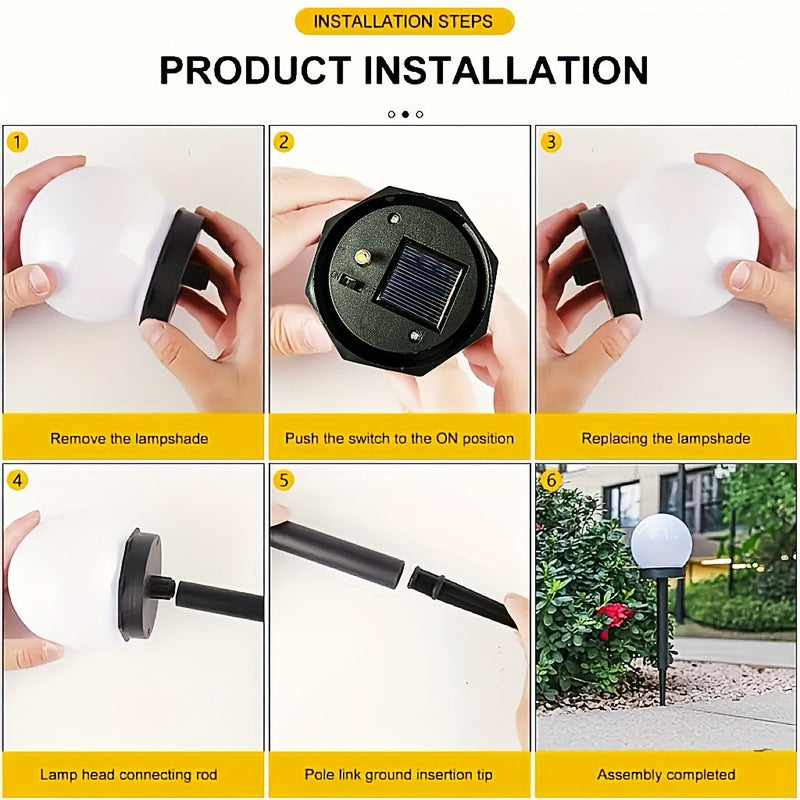 Solarne lampy LED do ogrodu – Sferyczne oświetlenie ścieżek i ogrodów