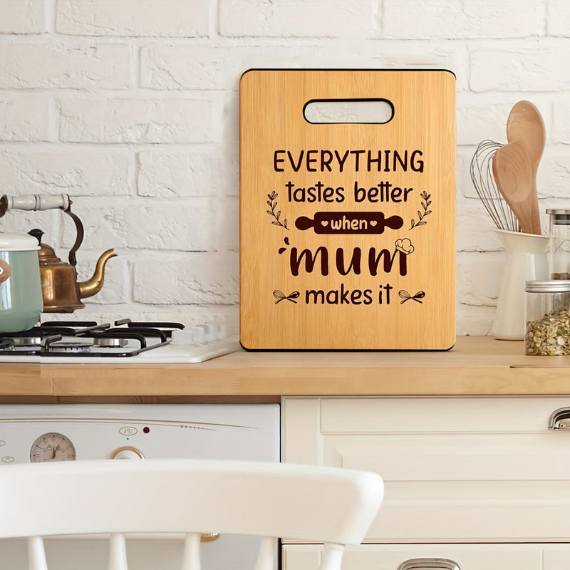 Tăietor de lemn cu mesaj – Cadou ideal de Ziua Mamei