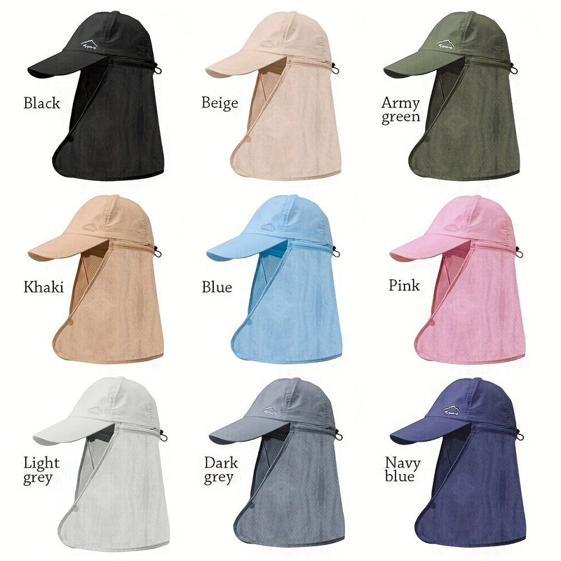 Șapcă Trucker cu Protecție UV și Apărătoare pentru Gât - Respirabilă și Confortabilă pentru Activități de Vară