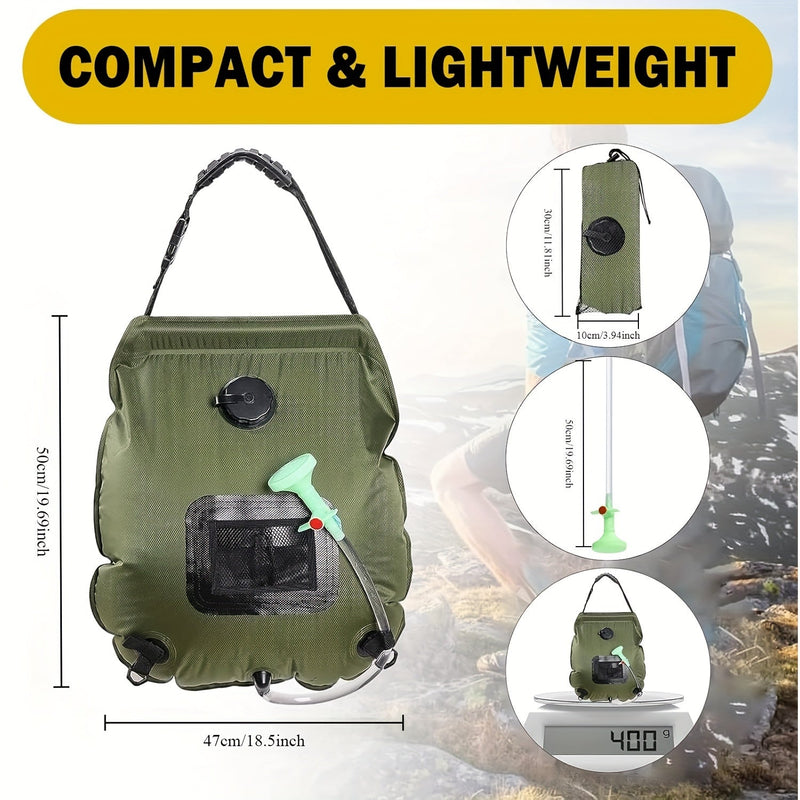 SunnyFlow Prysznic słoneczny – Praktyczny, Bez wycieków i z Termometrem