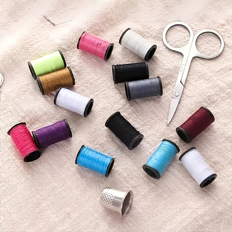 Set Portabil de Cusut – Set Complet de Accesorii pentru Cusut pentru Uz Casnic și în Călătorie