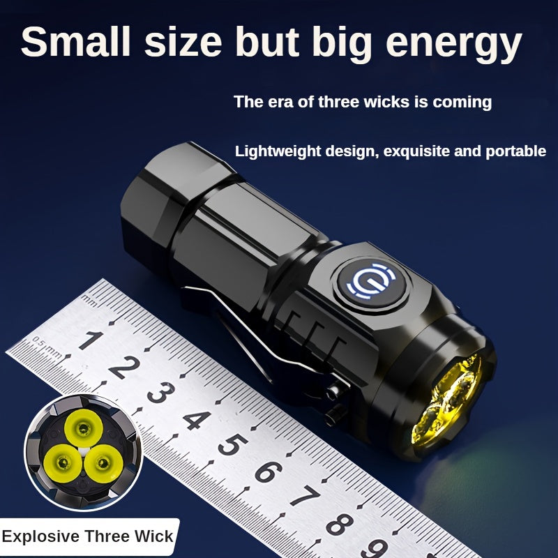 LumoBeam Mini Lanternă – Lumină Puternică în Format Compact