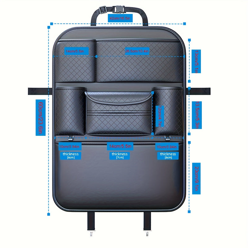 Organizer na oparciu z PU skórą – Elegancki i Funkcjonalny