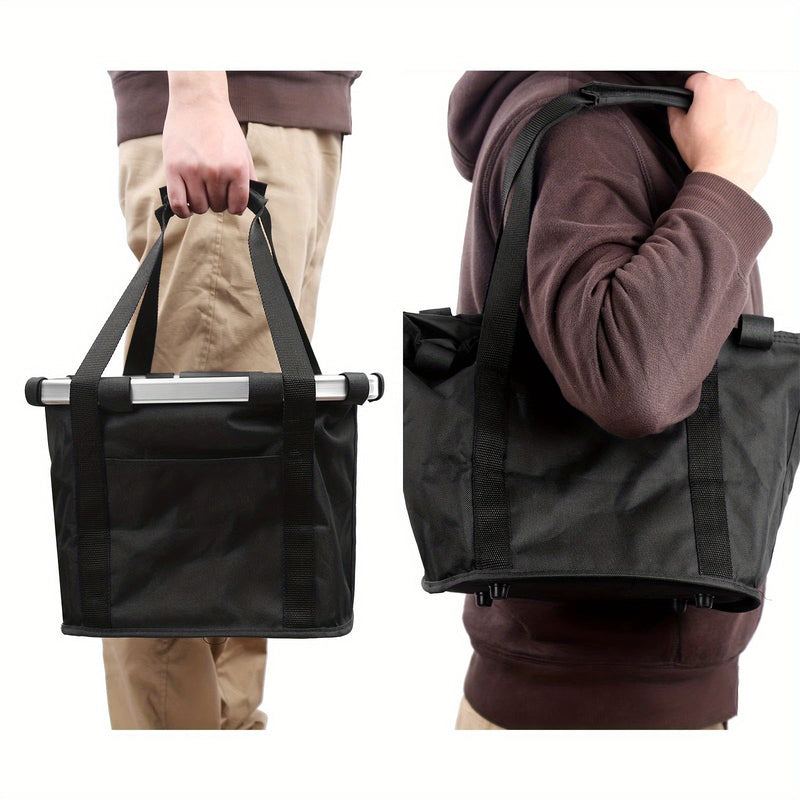 Coș pliabil pentru bicicletă – capacitate mare și rezistență solidă pentru biciclete și animale