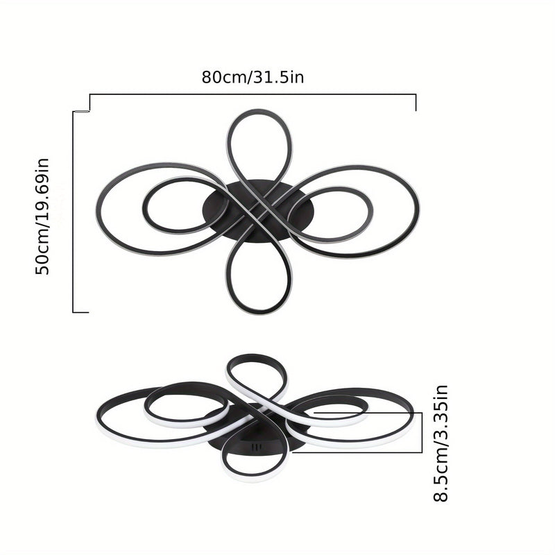 Lampa sufitowa LED 90W – Duża średnica i ściemniana
