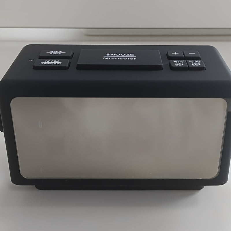 RGB Zegar Budzik z Wyświetlaczem LED i Funkcją Radia – Modny Budzik do Twojego Pokoju