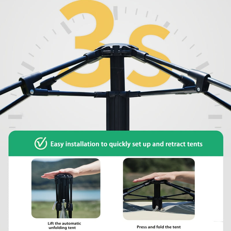 QuickCamp Składany Namiot – Komfort i Ochrona na Każdą Wyprawę na Świeżym Powietrzu