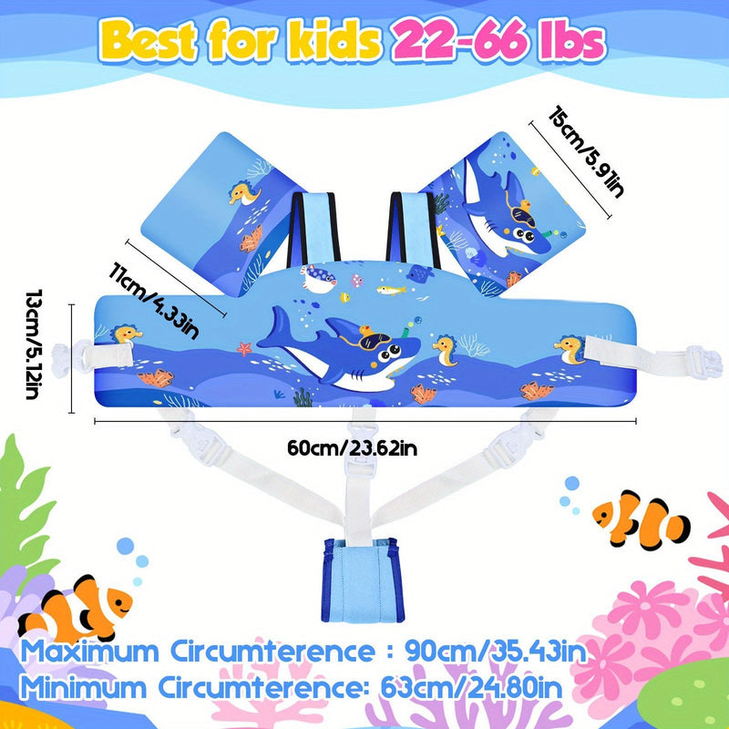 DinoGuard Kamizelka Pływacka dla Dzieci – Odczepiane Skrzydełka i Bezpieczne Dopasowanie