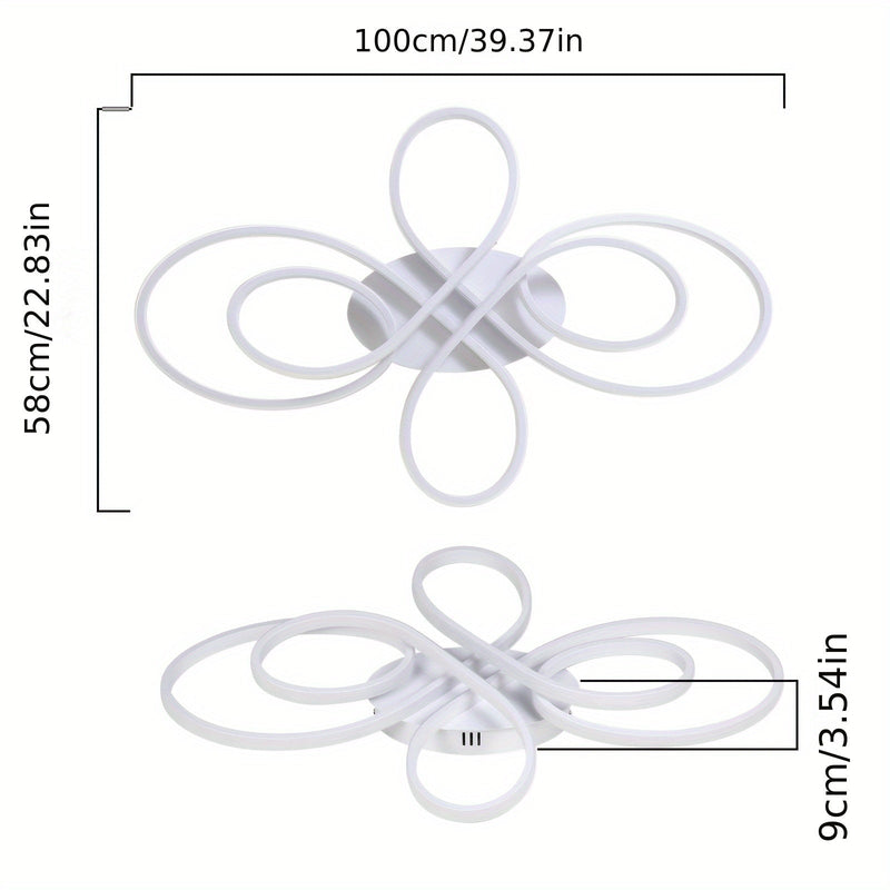 Lampa sufitowa LED 90W – Duża średnica i ściemniana