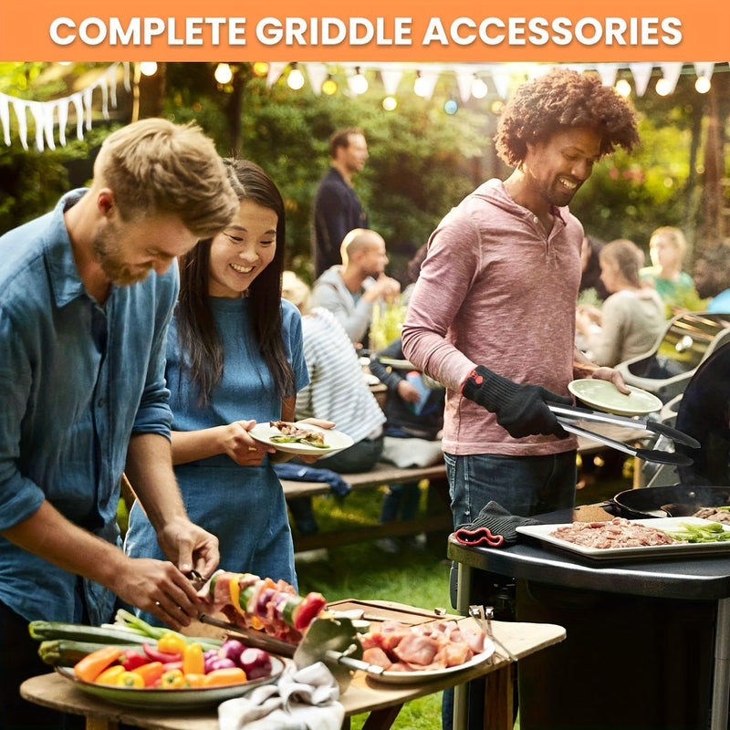 Set de 20 de unelte pentru grătar din oțel inoxidabil – Tot ce ai nevoie pentru grătarul perfect