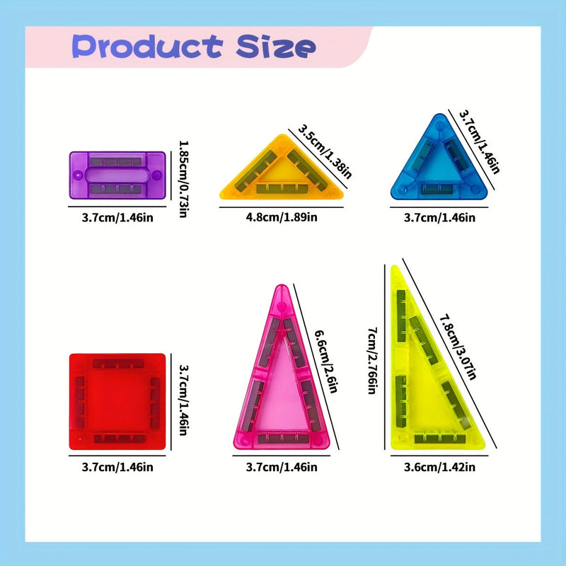 Mini set de blocuri magnetice de construcție – joacă compactă și versatilă