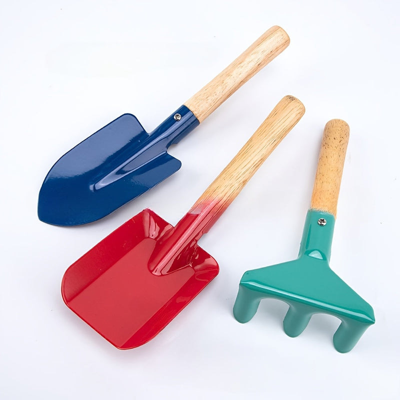 Set colorat de unelte de grădinărit și nisip pentru copii – Set de jucării pentru utilizare în aer liber și în grădină