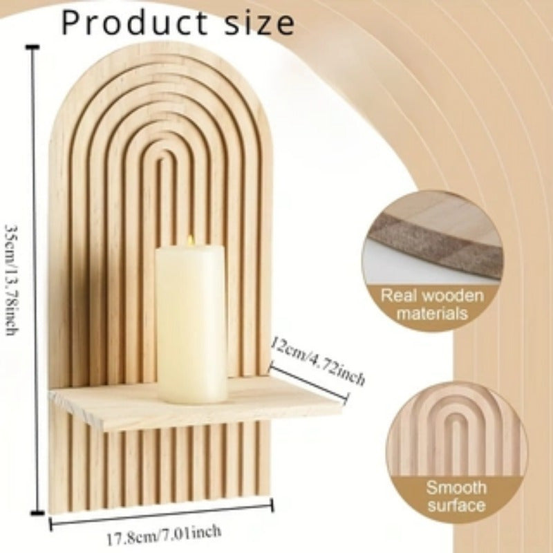 Boho Tęczowa Półka Ścienna - Stylowa Przestrzeń do Przechowywania w Każdym Pokoju