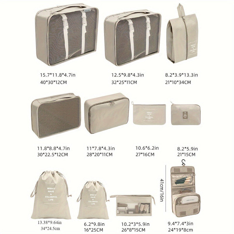 PackMate 11-elementowy Zestaw Kubków Pakujących – Zorganizuj Swoje Bagaże