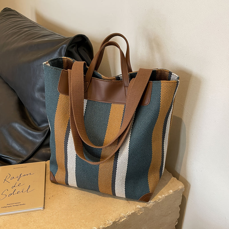 MetroStripe Casual Tote – Funkcjonalność i Design