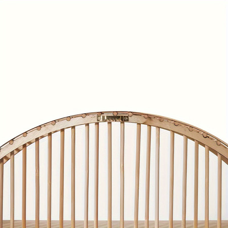 Ręcznie Wykonana Półka Ścienna z Bambusa - Unikalny Okrągły Design do Stylowego Przechowywania