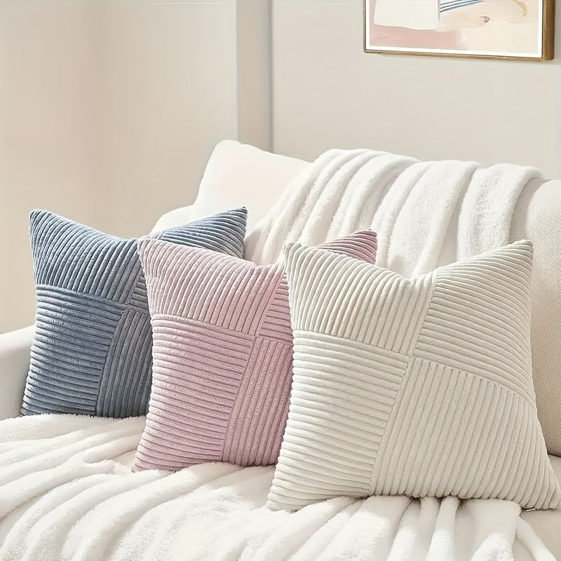 Perne boho din catifea în 2 piese – moi și stilate pentru canapea și pat