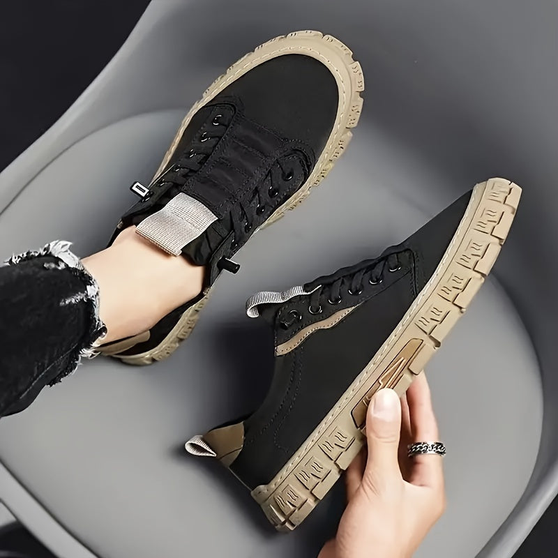 Pantofi Casual Skate Bărbați Solizi – Confortabili și Siguri pentru Exterior