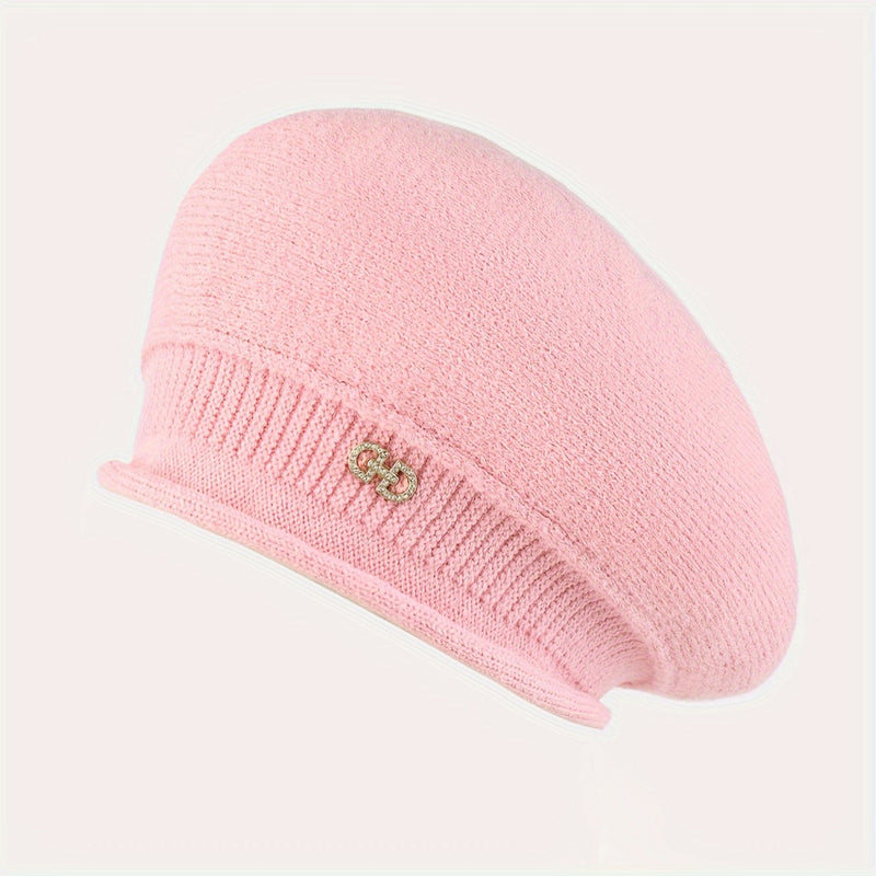 Stylowy Kaszmirowy Beret dla Kobiet - Elegancja i Ciepło na Zimę