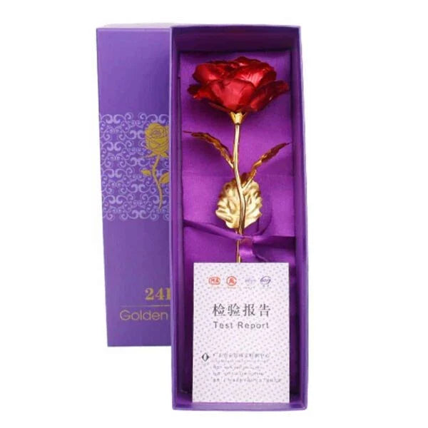 Wieczna Romantyka Trandafir Auriu - Pentru Dragoste Nemuritoare de Ziua Îndrăgostiților