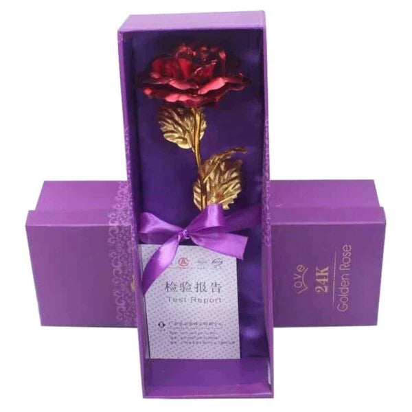 Wieczna Romantyka Trandafir Auriu - Pentru Dragoste Nemuritoare de Ziua Îndrăgostiților