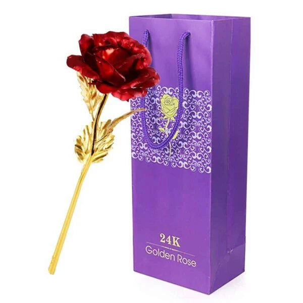 Wieczna Romantyka Trandafir Auriu - Pentru Dragoste Nemuritoare de Ziua Îndrăgostiților